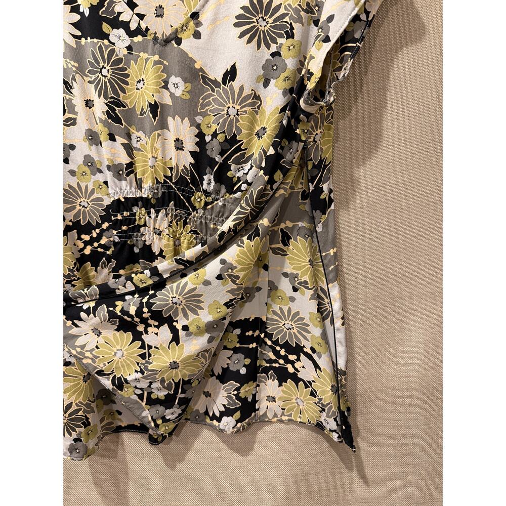 Vintage Y2K Talbots 100% Pure Silk Floral Top Women’s Size 12 - Picture 6 of 6